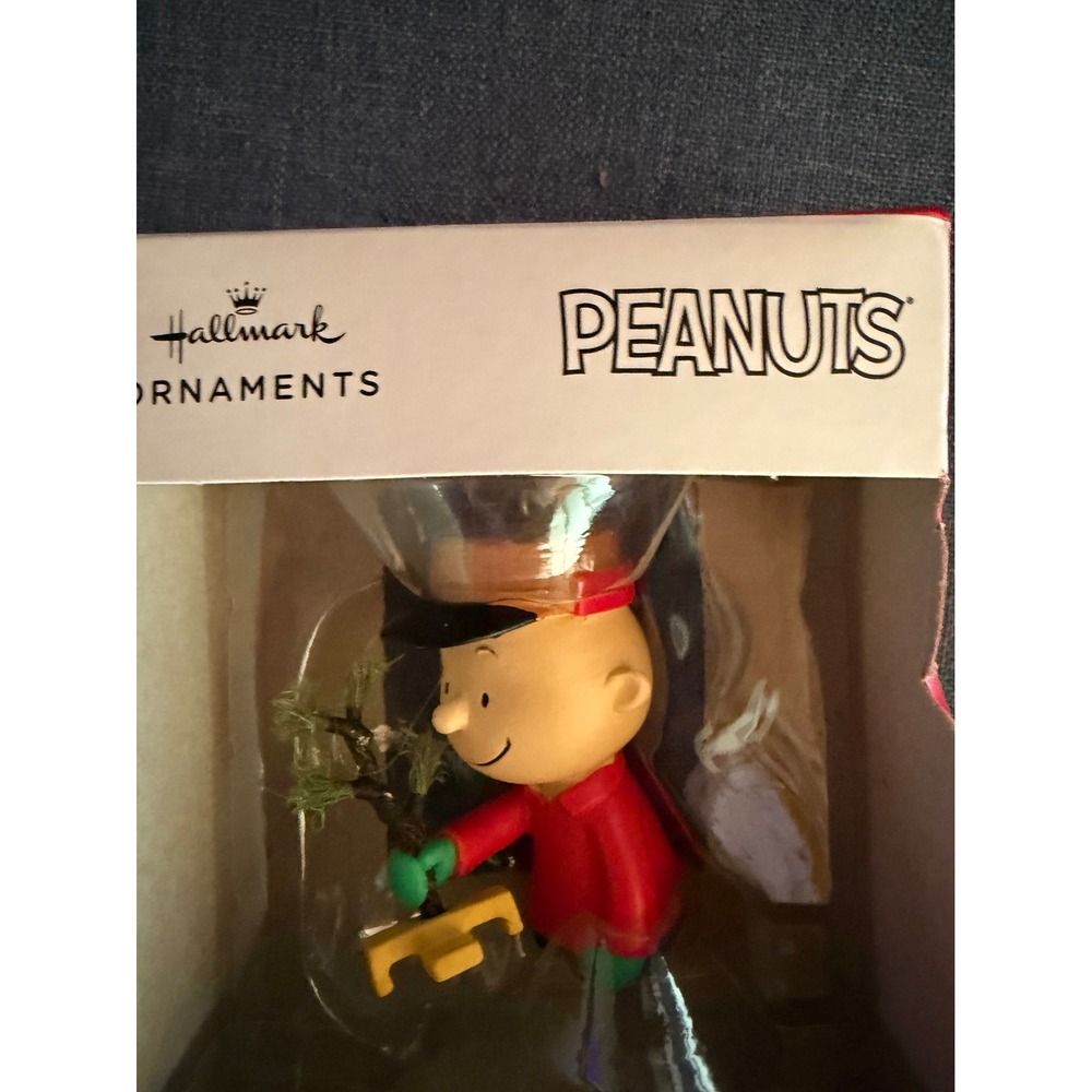 Hallmark Peanuts Charlie Brown Christmas Tree Ornament 2024 3HCM2208 Red Jacket - Picture 3 of 5